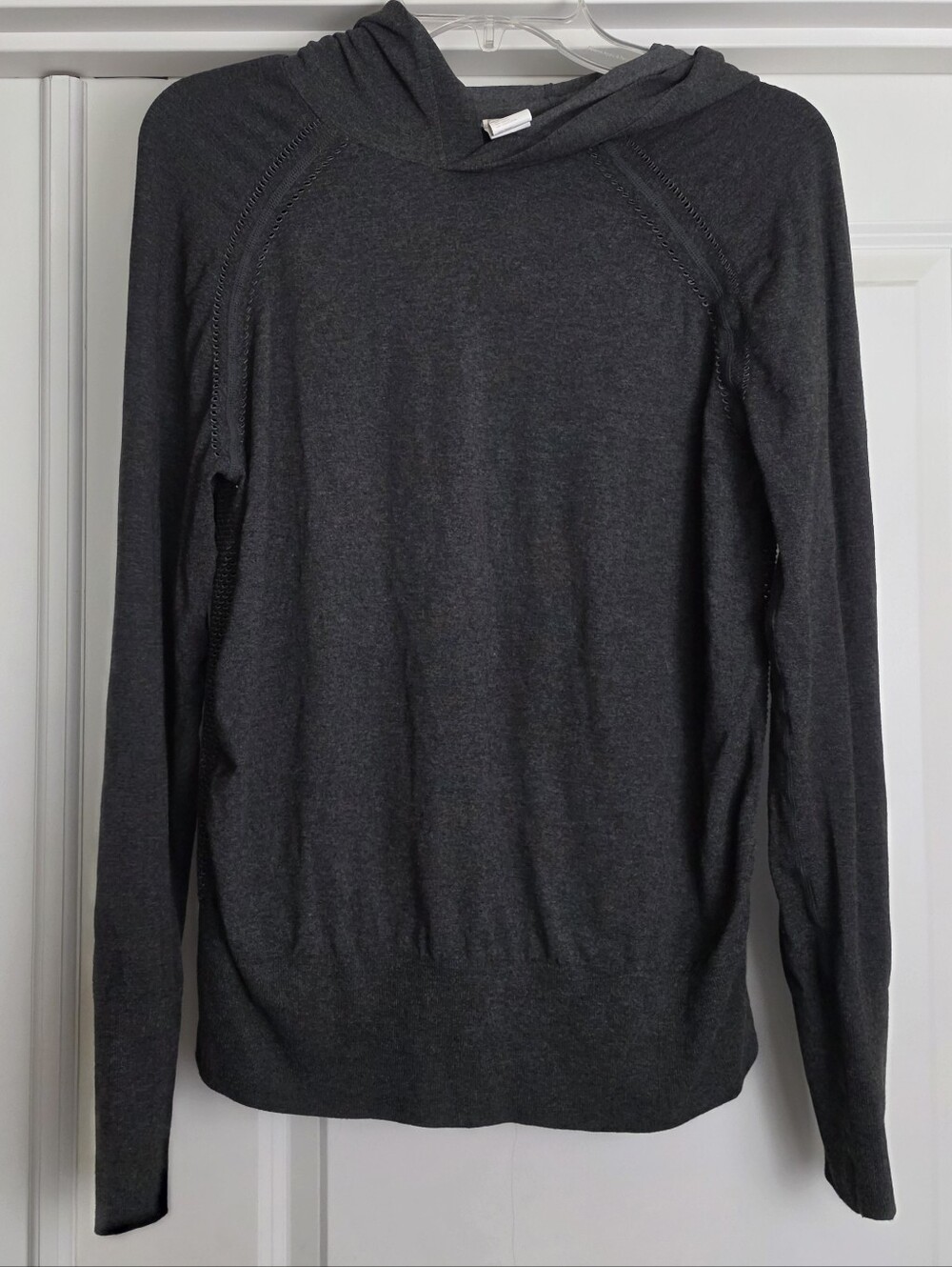 Fabletics Women’s Dark Gray Breathable Hoodie Sweater - Large